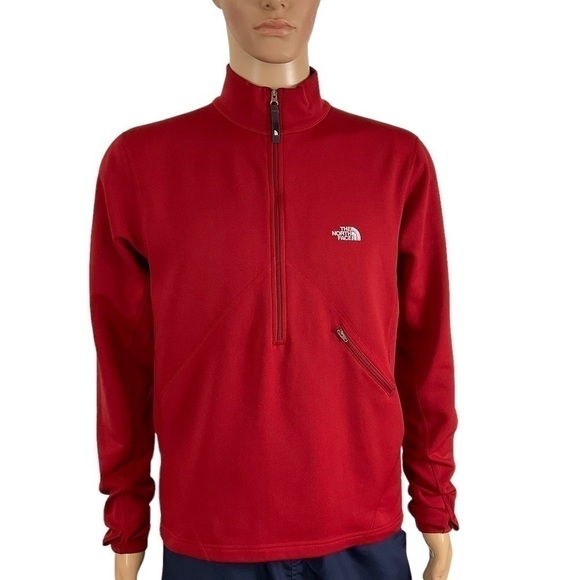 The North Face Flight Series pullover 1/2 zip size medium red Jacket - Picture 1 of 10